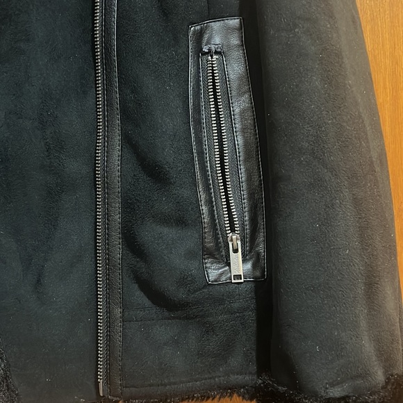Hollister faux shearling biker jacket - Picture 8 of 11